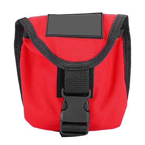 Dsacxixai Scuba Trim Gewichtstasche Nylon Tauchergewichtsgürteltasche mit Schnellverschluss-Schnalle Tauchgewichtstasche mit Schnellverschluss-Schnalle für Taucher (Rojo) von Dsacxixai