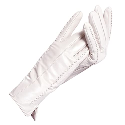 Weiß Leder Damen Handschuhe Leder Baumwollfutter Warm Mode Lederhandschuhe Lederhandschuhe Warm Winter Weiß Leder Damen Handschuhe Leder Baumwollfutter Warm Mode Lederhandschuhe Lederhandschuhe Warm Winter von Dsimilarl