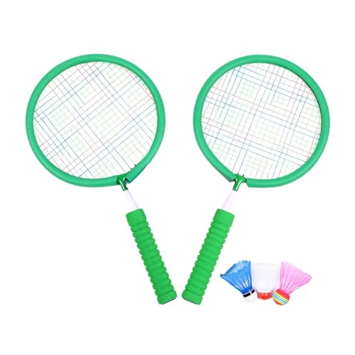 Dtaigou Junior Badmintonschläger,Badmintonschläger für Kinder | Strand-Rasen-Yard-Badminton-Set - Leichtes Schläger-Strandspiel-Spielzeugset inklusive 3X Badminton für den Innen- und Außenbereich von Dtaigou