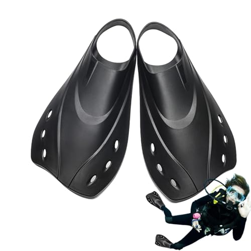 Dtaigou Taucherflossen, Schwimmflosse | Bequeme Schwimmflosse - Ergonomische, Bequeme Tauchflossen, professionelle Kurze Schwimmflossen, Kurze Flossen, Schwimmtrainingsflossen zum Schwimmen von Dtaigou