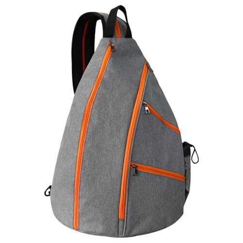 Dtaigou Tennisschläger-Rucksack, Lochballschläger-Tasche, Loch-Ballschläger-Aufbewahrungstasche, Schlägertasche aus Polyestermaterial für Tennisschläger, Badmintonschläger und andere Sportgeräte von Dtaigou