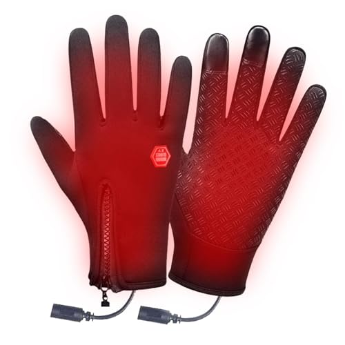 Dtaigou USB-beheizte Handschuhe, elektrisch beheizte Handschuhe - Handwärmer Touchscreen wiederaufladbare USB-Handschuhe,Winddichte tragbare beheizte Handschuhe, Heizhandschuhe für Dtaigou USB-beheizte Handschuhe, elektrisch beheizte Handschuhe - Handwärmer Touchscreen wiederaufladbare USB-Handschuhe,Winddichte tragbare beheizte Handschuhe, Heizhandschuhe für von Dtaigou