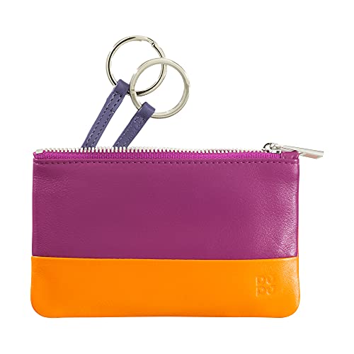 DUDU Buntes Schlüsseletui aus Leder Unisex mit Reißverschluss Fuchsia DUDU Buntes Schlüsseletui aus Leder Unisex mit Reißverschluss Fuchsia von DuDu