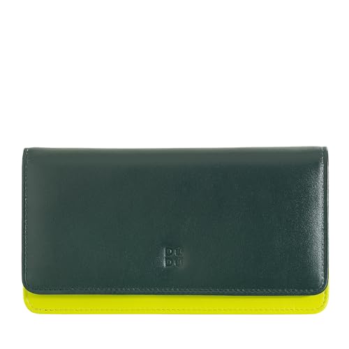 DUDU Mehrfarbige Kuvert - Brieftasche RFID in Leder Mangrove von DuDu