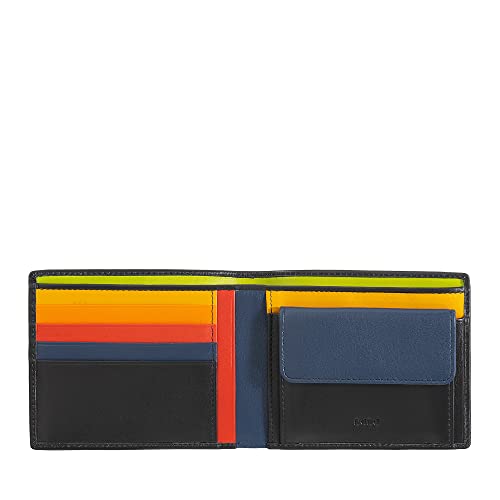 DUDU Bunte Herrenbrieftasche RFID aus Nappaleder mit Münzfach und Kartensteckfächer Schwarz DUDU Bunte Herrenbrieftasche RFID aus Nappaleder mit Münzfach und Kartensteckfächer Schwarz von DuDu