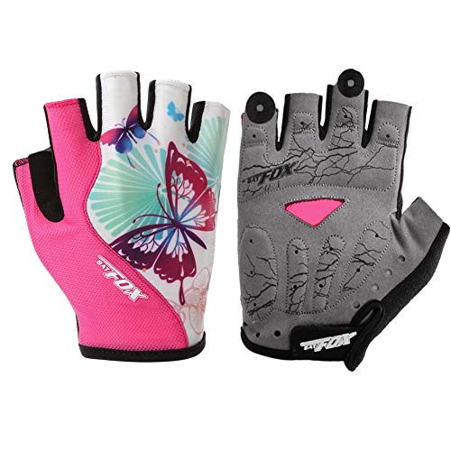 DuShow Radsport Handschuhe Damen Halber Finger Rosa Fahrradhandschuhe mit Gelpolsterung Radfahren Fingerlose Handschuhe rutschfeste, stoßdämpfende Kurze Fahrradhandschuhe Rosa S DuShow Radsport Handschuhe Damen Halber Finger Rosa Fahrradhandschuhe mit Gelpolsterung Radfahren Fingerlose Handschuhe rutschfeste, stoßdämpfende Kurze Fahrradhandschuhe Rosa S von DuShow