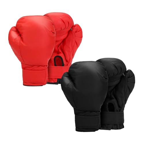 Dualoai 2 Paar Boxhandschuhe, Boxsackhandschuhe, Handschutz, Bequeme Schlaghandschuhe, Sparringshandschuhe Aus PU für Grappling, Erwachsene Dualoai 2 Paar Boxhandschuhe, Boxsackhandschuhe, Handschutz, Bequeme Schlaghandschuhe, Sparringshandschuhe Aus PU für Grappling, Erwachsene von Dualoai
