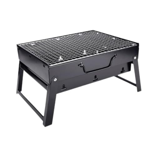 Dualoai Outdoor-Grill-Grill Kochgeschirr Fleisch Braten Rack Klappgrill für Picknick Backpacking, L von Dualoai