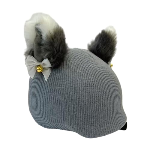 Dualoai Schnee Skihelm Überzug, Strickmütze, Outdoor Sport, Snowboard, Skaten, Weich, Warm, Lustig, Elastisch, Skihelm Dekor, Beanie, Graues Kätzchen Dualoai Schnee Skihelm Überzug, Strickmütze, Outdoor Sport, Snowboard, Skaten, Weich, Warm, Lustig, Elastisch, Skihelm Dekor, Beanie, Graues Kätzchen von Dualoai