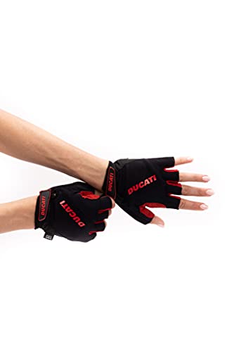 DUCATI, Handschuhe Elektroroller, Gel, Halbfinger, Einheitsgröße, Schwarz, Fahrradzubehör Unisex Erwachsene, Schwarz, L DUCATI, Handschuhe Elektroroller, Gel, Halbfinger, Einheitsgröße, Schwarz, Fahrradzubehör Unisex Erwachsene, Schwarz, L von Ducati