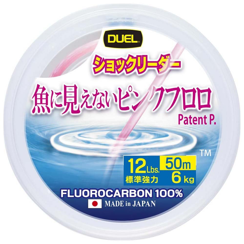 Duel Fish Cannot See Pink 50 M Fluorocarbon Durchsichtig 0.470 mm von Duel