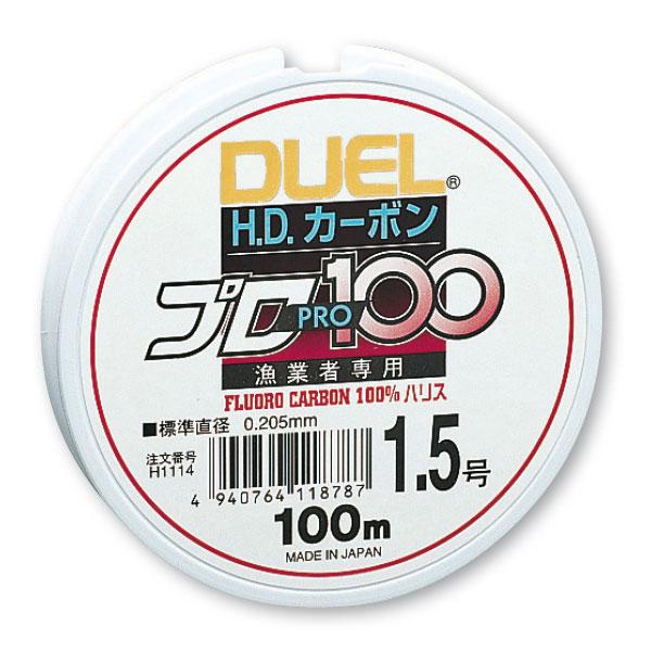 Duel H.d. Carbon Pro S Fluorocarbon 100 M Weiß 0.520 mm von Duel