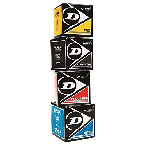 DUNLOP MIXPACKUNG Squashbälle 4Stück Blau Gelb Rot Squasbhall DUNLOP MIXPACKUNG Squashbälle 4Stück Blau Gelb Rot Squasbhall von DUNLOP
