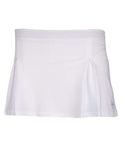 DUNLOP Kinder Sport Tennis Rock – Club Line, Skirt, Mädchen, Weiß von DUNLOP