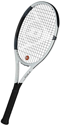 Dunlop Sports PRO 265 Vorbesaiteter Tennisschläger, 1/4 Griff, Weiß/Schwarz von Dunlop Sports