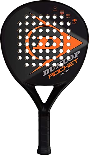 Dunlop, Rocket Ultra, Padel-Schläger, Schwarz/Orange, U, Unisex-Erwachsener von Dunlop Sports