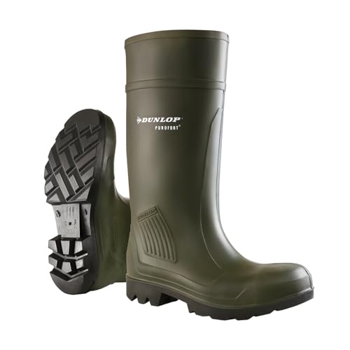 Dunlop C462933 S5 PUROFORT GROEN 47, Unisex-Erwachsene Langschaft Gummistiefel, Grün (Grün(Groen) 08), 47 EU von DUNLOP