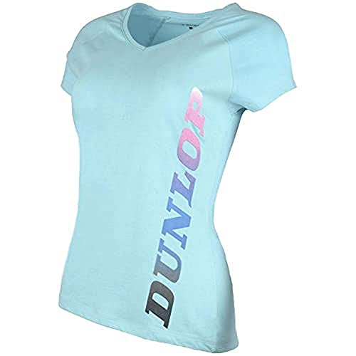 Dunlop Damen Essential Line Women Tee, Aqua, L von DUNLOP