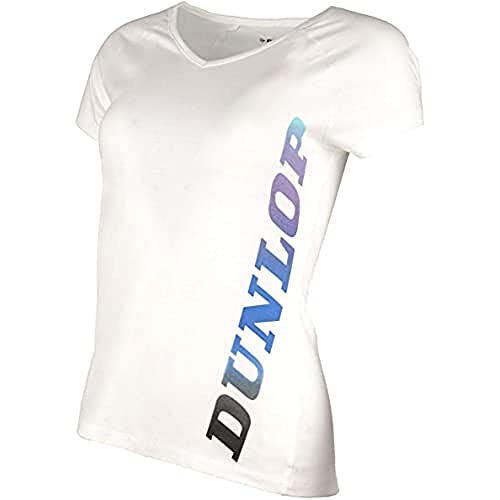 Dunlop Damen Sport Tennis T-Shirt – Essentials Line, Tee, Weiß Dunlop Damen Sport Tennis T-Shirt – Essentials Line, Tee, Weiß von Dunlop