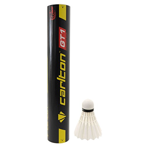 Dunlop Naturfederball Carlton GT1 78er, Weiß, One Size von Carlton