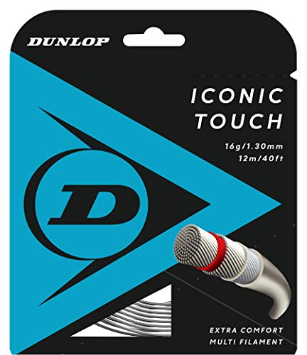 DUNLOP Iconic Touch Tennissaite, 17g-1.25mm, 12m Satz, Farbe Natur DUNLOP Iconic Touch Tennissaite, 17g-1.25mm, 12m Satz, Farbe Natur von DUNLOP