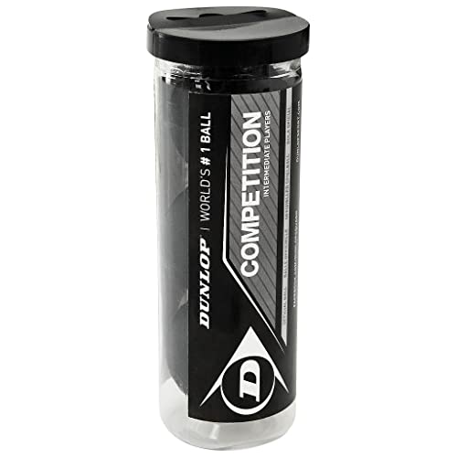 Dunlop Competition Squash Balls 3 Ball Tube, Schwarz Dunlop Competition Squash Balls 3 Ball Tube, Schwarz von DUNLOP
