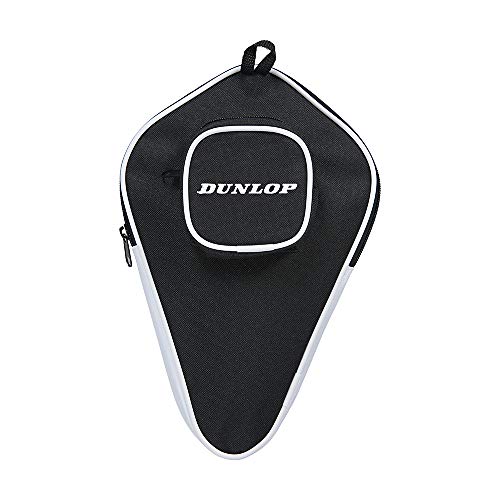 DUNLOP Tischtennis Schlägerhülle, professionelle TT Schläger Schutz Hülle, Balltasche auf Rückseite DUNLOP Tischtennis Schlägerhülle, professionelle TT Schläger Schutz Hülle, Balltasche auf Rückseite von DUNLOP