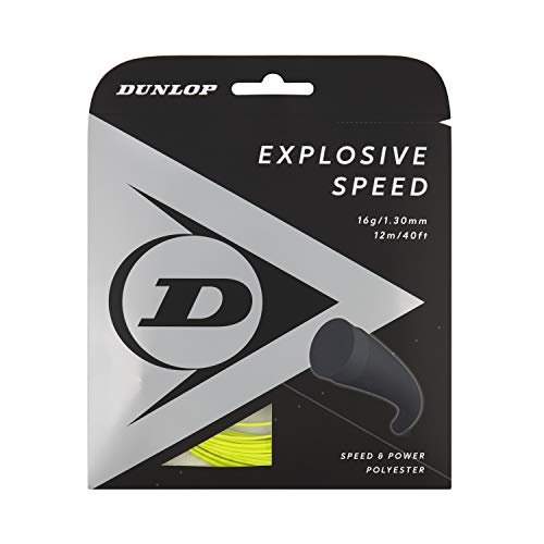 DUNLOP Explosive Speed Tennissaite, 16g-1.30mm, 12m Satz, Gelb DUNLOP Explosive Speed Tennissaite, 16g-1.30mm, 12m Satz, Gelb von DUNLOP
