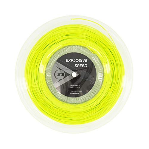 DUNLOP Explosive Speed Tennissaite, 16g-1.30mm, 200m Rolle, Gelb DUNLOP Explosive Speed Tennissaite, 16g-1.30mm, 200m Rolle, Gelb von DUNLOP