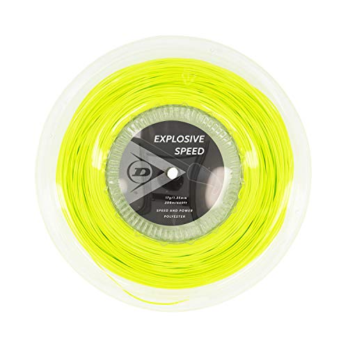 DUNLOP Explosive Speed Tennissaite, 17g-1.25mm, 200m Rolle, Gelb DUNLOP Explosive Speed Tennissaite, 17g-1.25mm, 200m Rolle, Gelb von DUNLOP