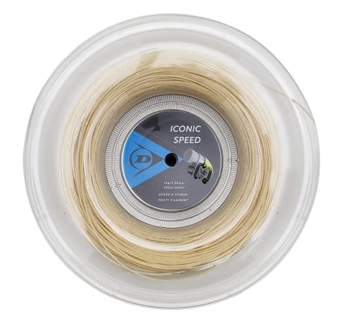 DUNLOP Iconic Speed Tennissaite, 16g-1.30mm, 200m Rolle, Farbe Natur DUNLOP Iconic Speed Tennissaite, 16g-1.30mm, 200m Rolle, Farbe Natur von DUNLOP
