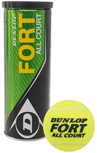 tennisball Fort All Court Gummi/Filz gelb 4 Stück 4 stück gelb junior,unisex von DUNLOP