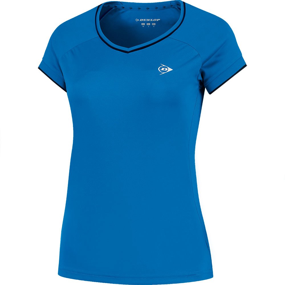 Dunlop Club Short Sleeve T-shirt Blau XL Frau von Dunlop