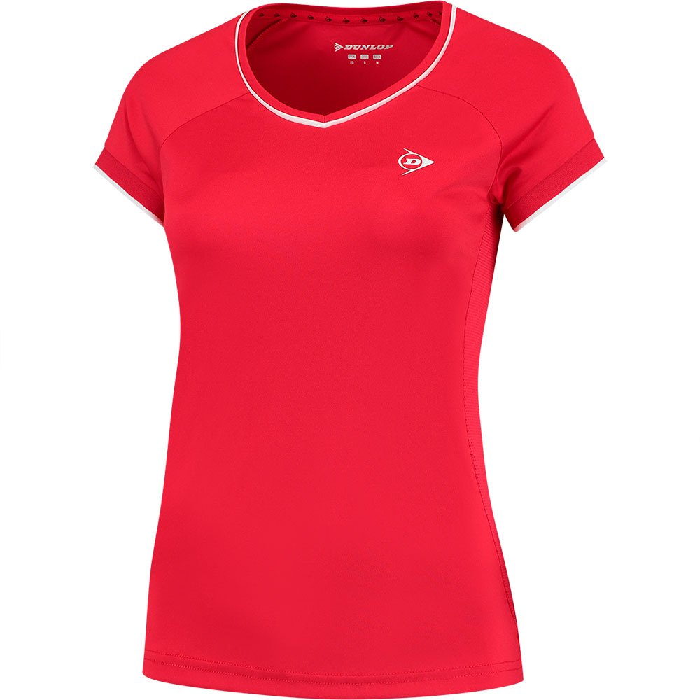 Dunlop Club Short Sleeve T-shirt Rot XS Frau von Dunlop