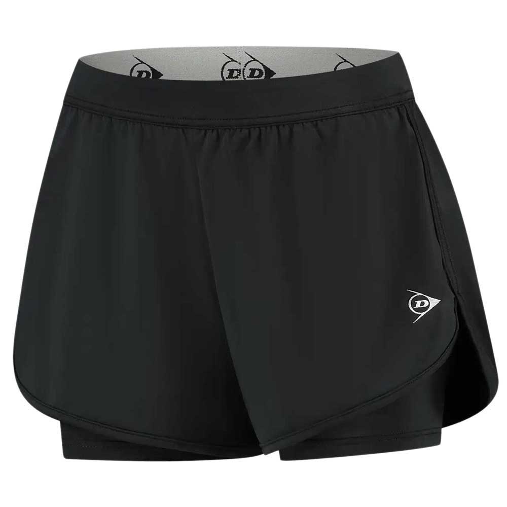 Dunlop Club Shorts Schwarz S Frau von Dunlop