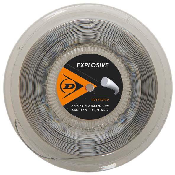 Dunlop Explosive 200 M Tennis Single String Grau 1.30 mm von Dunlop