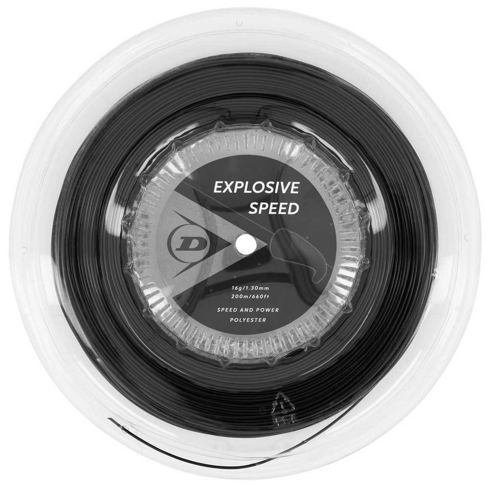 Dunlop Explosive Speed Polyester 200 M Tennis Reel String Schwarz 1.30 mm Dunlop Explosive Speed Polyester 200 M Tennis Reel String Schwarz 1.30 mm von Dunlop