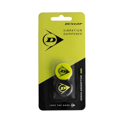 Dunlop Tennisschläger Dämpfer, Flying D Racket Dampener, Gelb/Schwarz, 2 Stück Dunlop Tennisschläger Dämpfer, Flying D Racket Dampener, Gelb/Schwarz, 2 Stück von DUNLOP