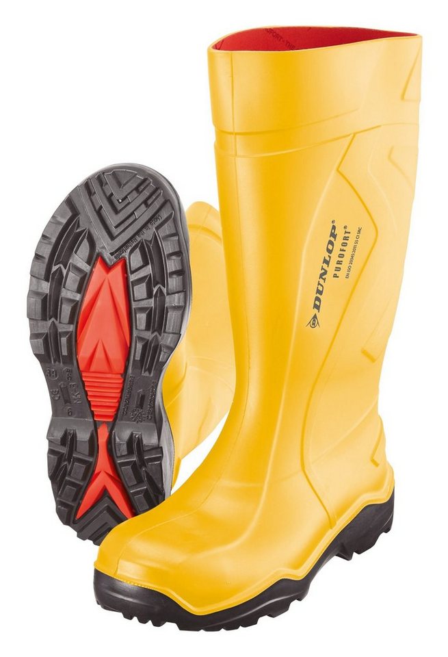 Dunlop Gummistiefel Stiefel Purofort+ S5 Größe 42 gelb von Dunlop