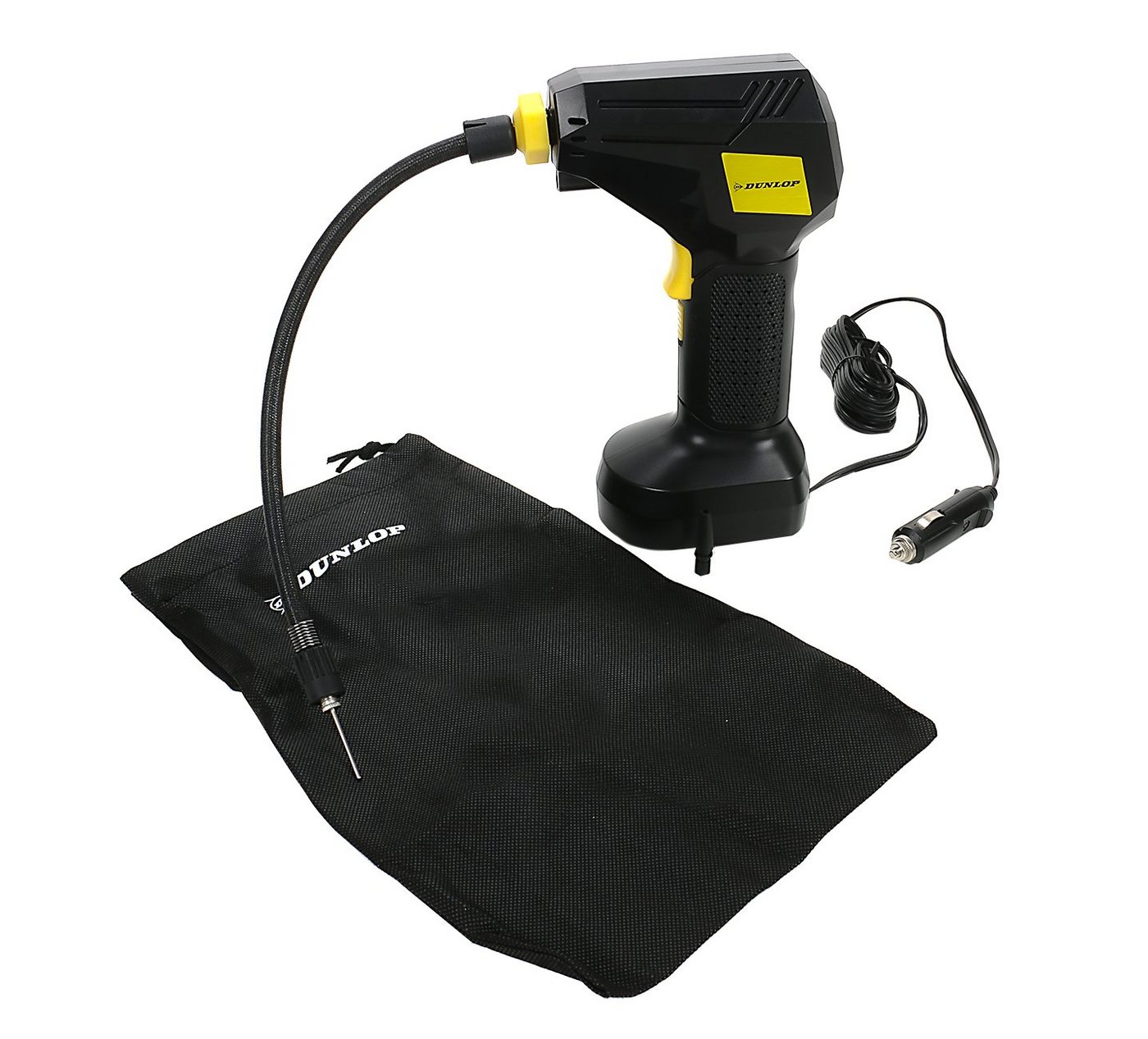 Dunlop Kompressor Luftkompressor, max. 10 bar, Mini Kompressor mit Digitalanzeige, Auto Druckluftkompressor elektrische Luftpumpe Auto Fahrrad Reifen Dunlop Kompressor Luftkompressor, max. 10 bar, Mini Kompressor mit Digitalanzeige, Auto Druckluftkompressor elektrische Luftpumpe Auto Fahrrad Reifen von Dunlop
