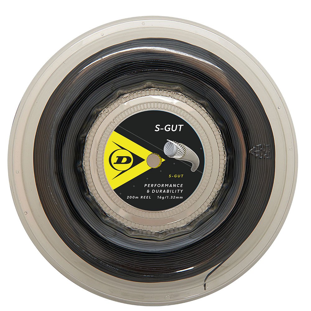 Dunlop S Gut 200 M Tennis Reel String Schwarz 1.25 mm Dunlop S Gut 200 M Tennis Reel String Schwarz 1.25 mm von Dunlop