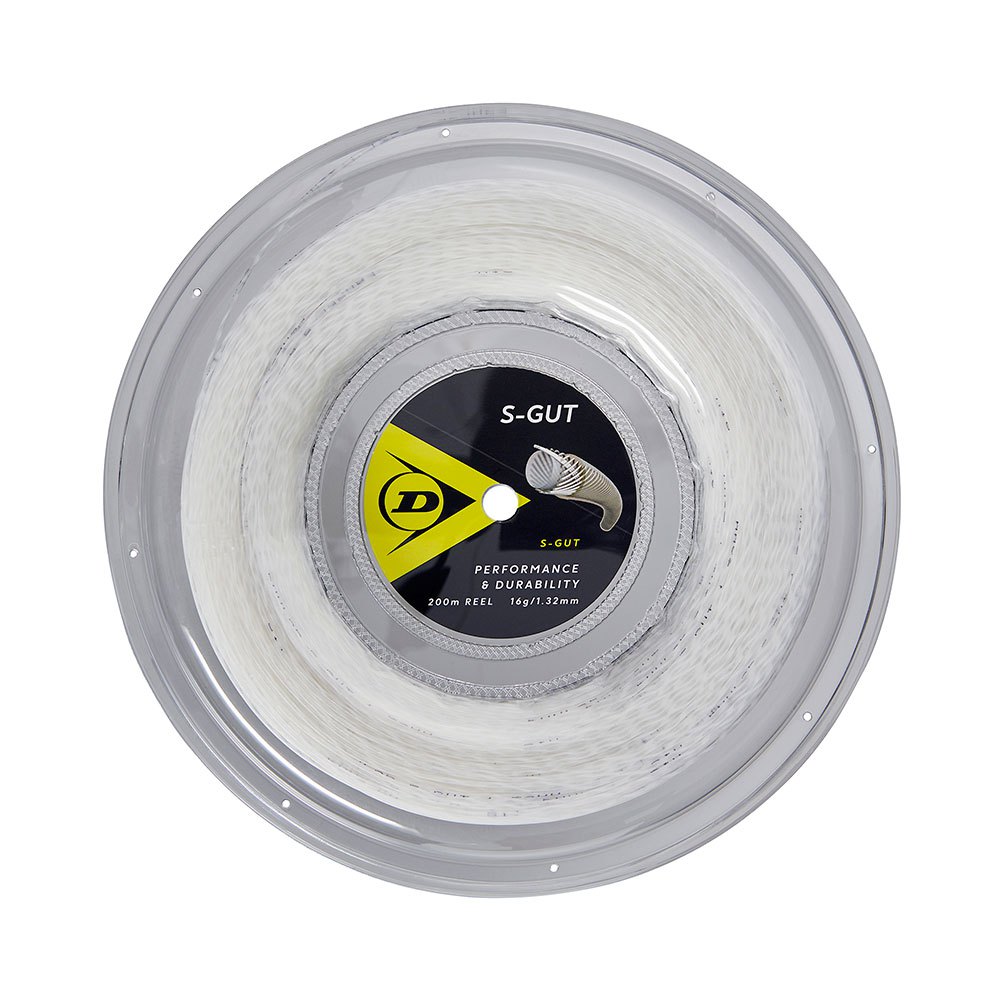 Dunlop S Gut 200 M Tennis Reel String Weiß 1.32 mm Dunlop S Gut 200 M Tennis Reel String Weiß 1.32 mm von Dunlop