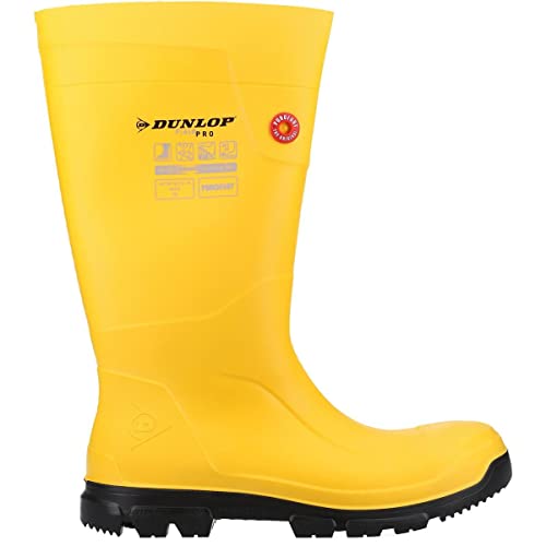 Dunlop Sports Purofort Fieldpro Gummistiefel, Gelb Schwarz, 44.5 EU von Dunlop Sports