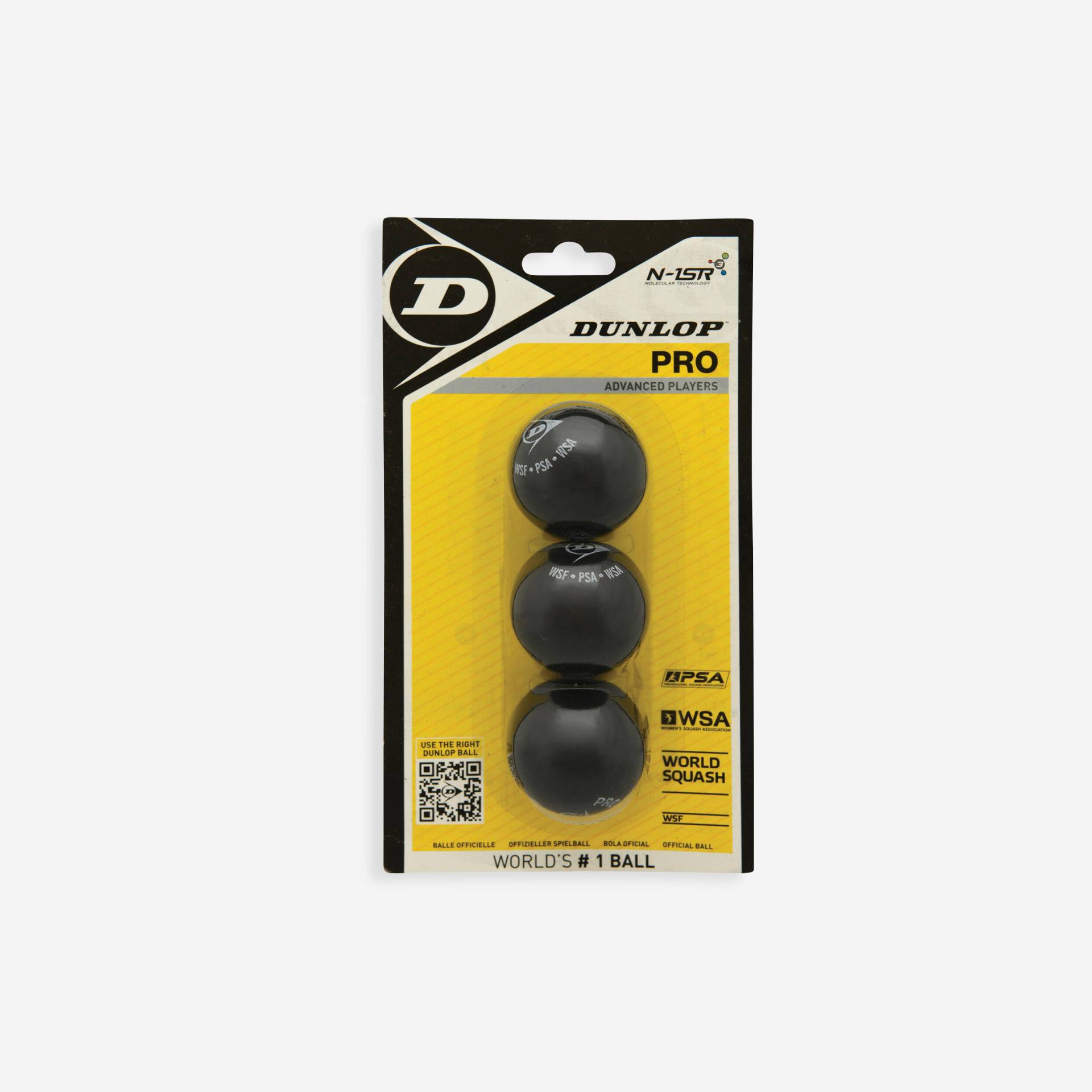 Dunlop Squashball Pro Doppelgelb 3 Stück Dunlop Squashball Pro Doppelgelb 3 Stück von Dunlop