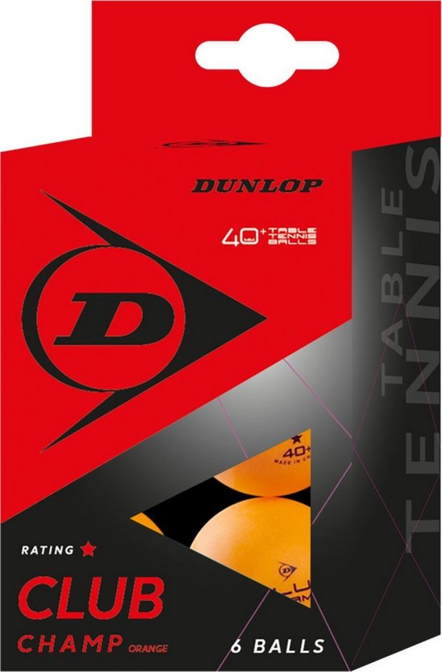 Dunlop Tischtennisball 40+ CLUB CHAMP 6 BALL ORANGE Dunlop Tischtennisball 40+ CLUB CHAMP 6 BALL ORANGE von Dunlop