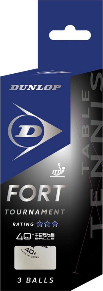 Dunlop Tischtennisball 40+ FORT TOURNAMENT 3 BALL WEI Dunlop Tischtennisball 40+ FORT TOURNAMENT 3 BALL WEI von Dunlop