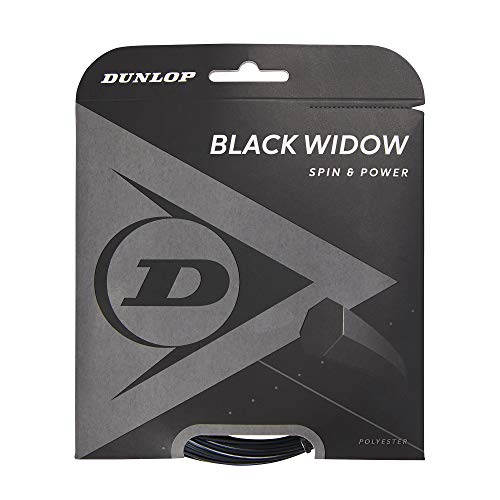 Dunlop Unisex-Adult 624850 Tennis String schwarz Widow 12m Set 126mm 1Stück, One Size von Dunlop Sports