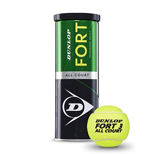 Dunlop Tennisball Fort All Court TS - für Sand, Hartplatz und Rasen (1x3er Dose) von DUNLOP