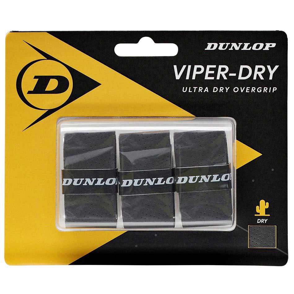 Dunlop Viperdry Tennis Overgrip 3 Units Schwarz von Dunlop