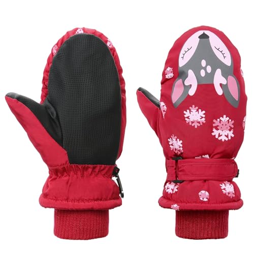 Durio Kinder Skihandschuhe Winterhandschuhe Wasserdicht Fäustlinge Handschuhe Kinderhandschuhe für Mädchen Jungen Rot A 5-10 Jahre Durio Kinder Skihandschuhe Winterhandschuhe Wasserdicht Fäustlinge Handschuhe Kinderhandschuhe für Mädchen Jungen Rot A 5-10 Jahre von Durio